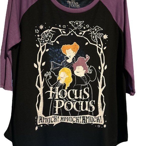 Disney Tops - Disney Hocus Pocus Long Sleeve Tee - Black and Purple